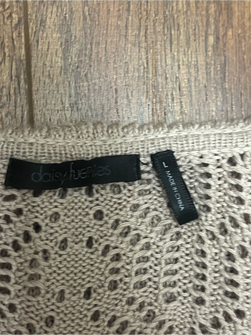Daisy Fuentes Pointelle ruffle open-front cardigan sweater - Picture 4 of 6